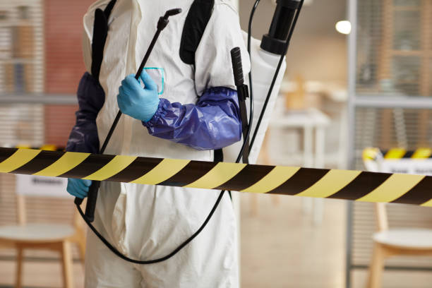 Professional Blood Cleanup technician working in Woodbine, MD